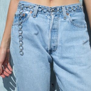 brandy melville silver chain belt ⚡️